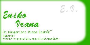 eniko vrana business card